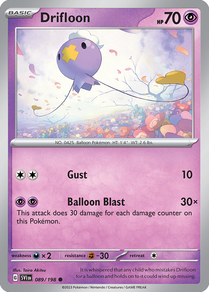 Drifloon 089/198 Scarlet Violet