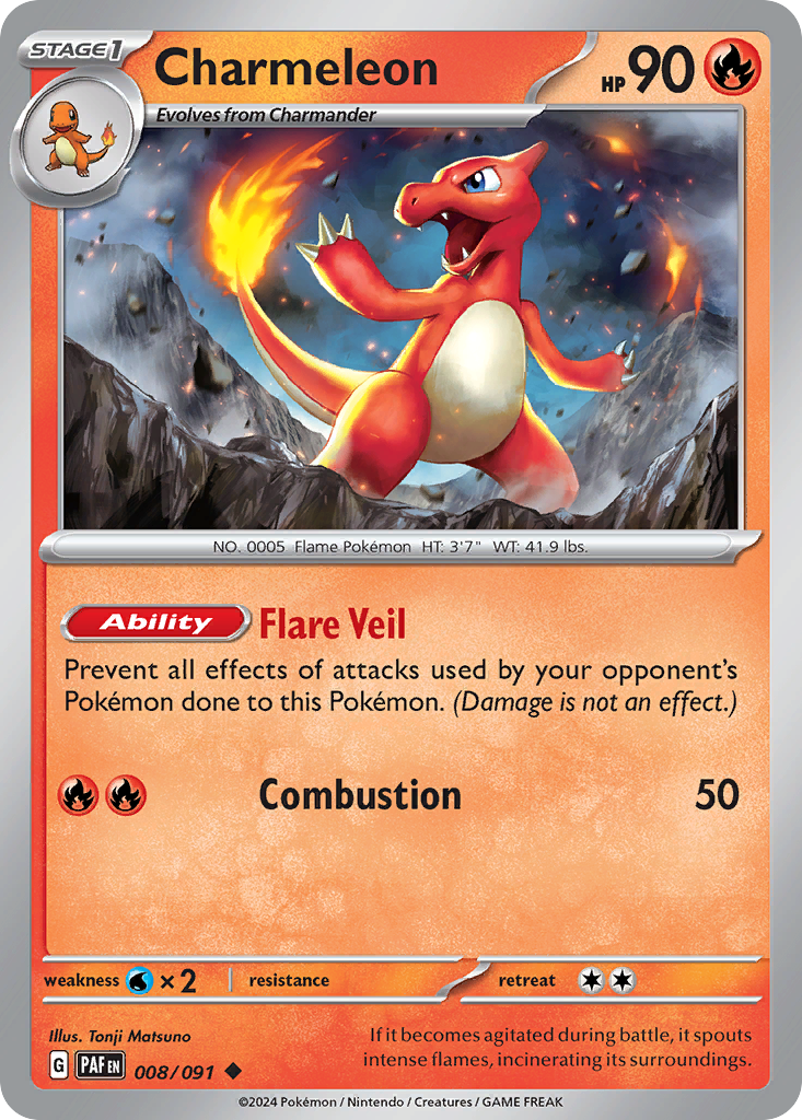 Charmeleon 008/091 Paldean Fates