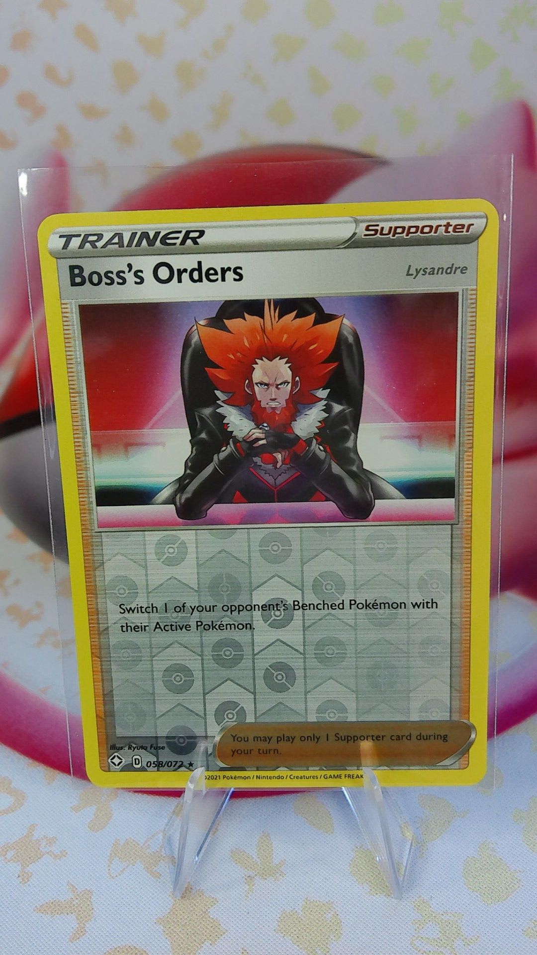 Boss's Orders (Lysandre) 058/072 Shining Fates Reverse Holo
