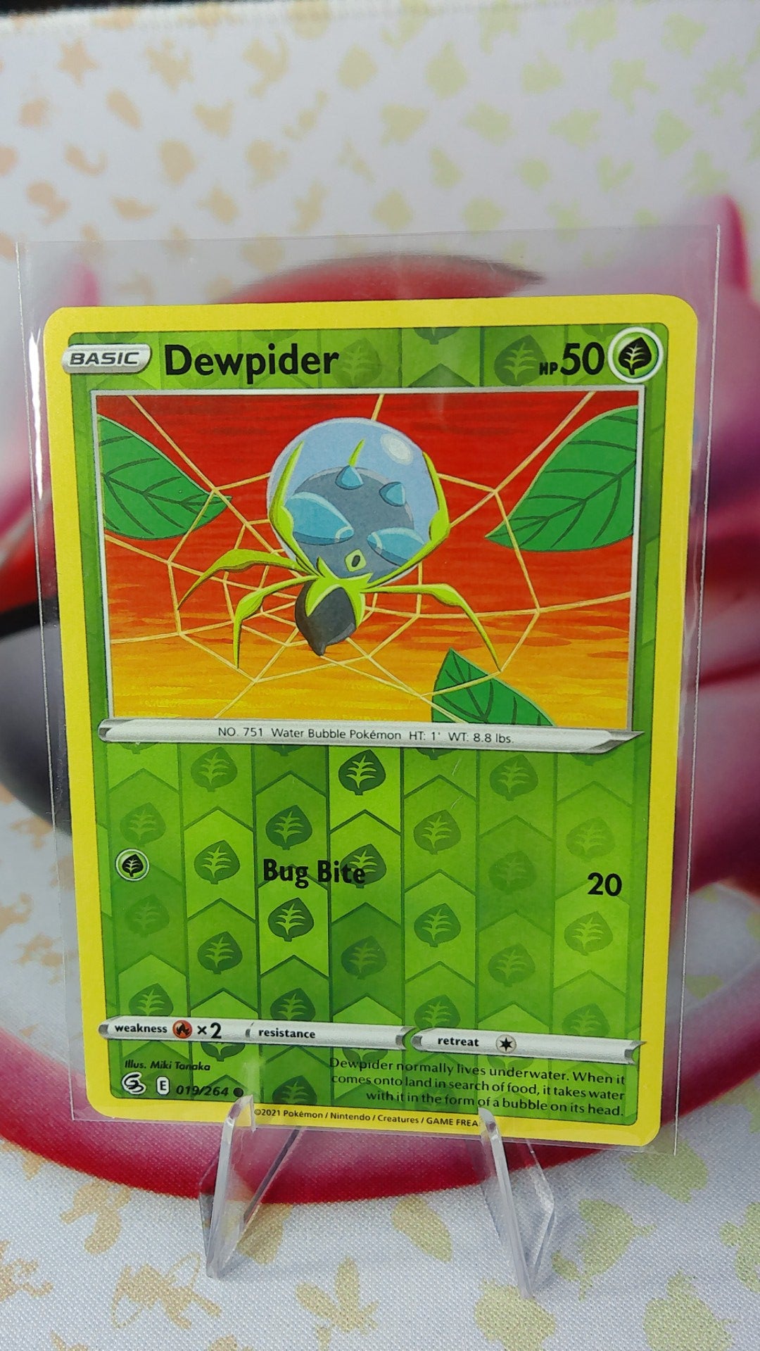 Dewpider 019/264 Fusion Strike Reverse Holo