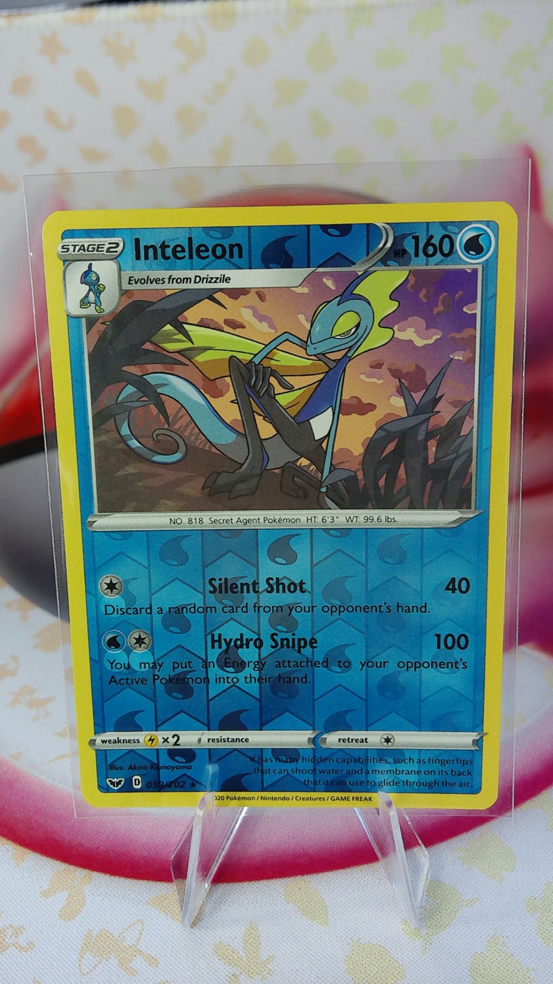 Inteleon 059/202 Sword Shield Reverse Holo