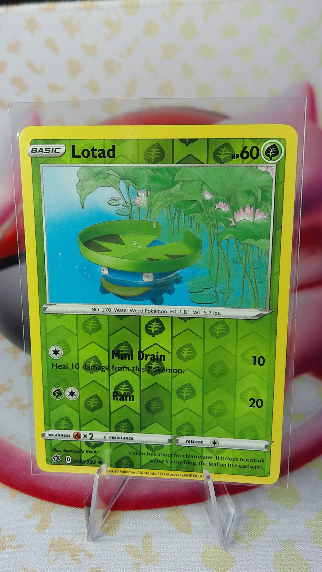 Lotad 007/192 Rebel Clash Reverse Holo