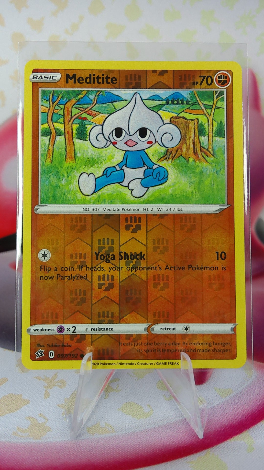 Meditite 097/192 Rebel Clash Reverse Holo