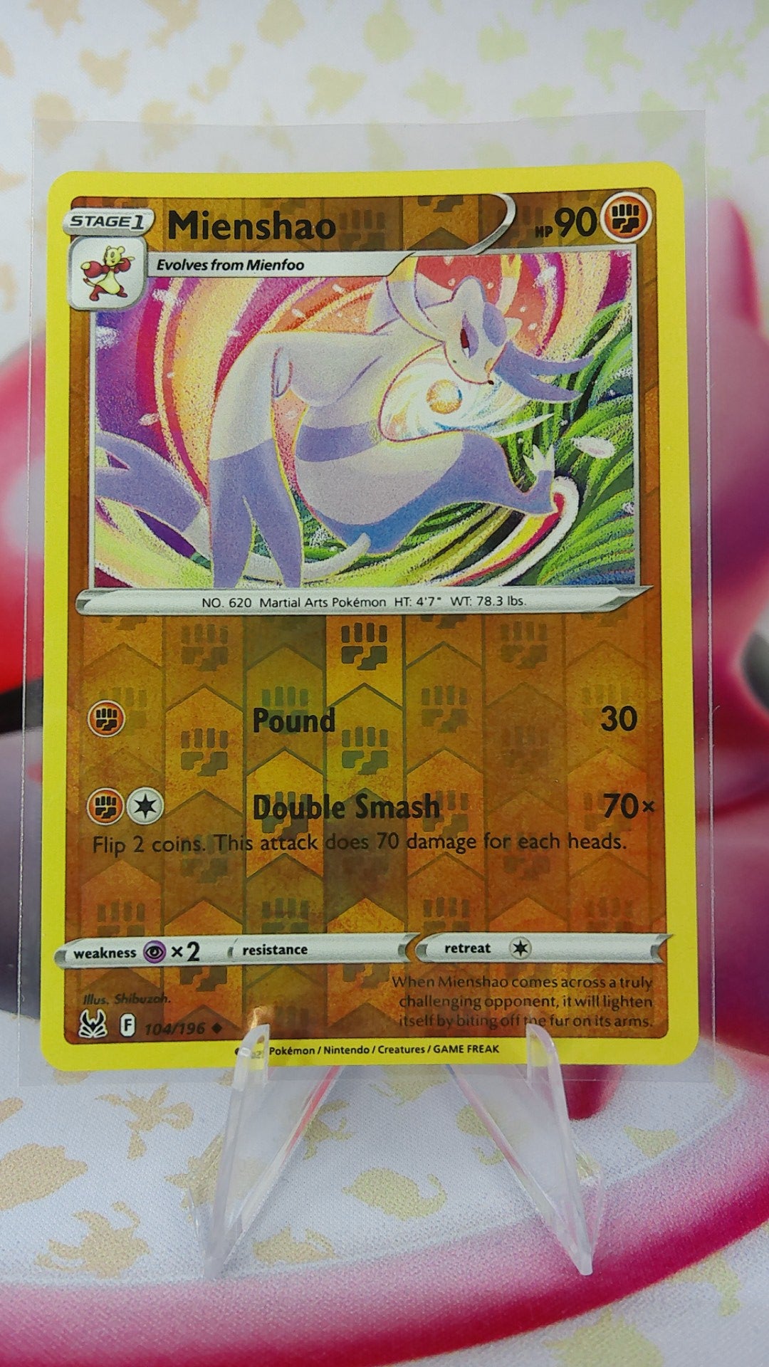 Mienshao 104/196 Lost Origin Reverse Holo