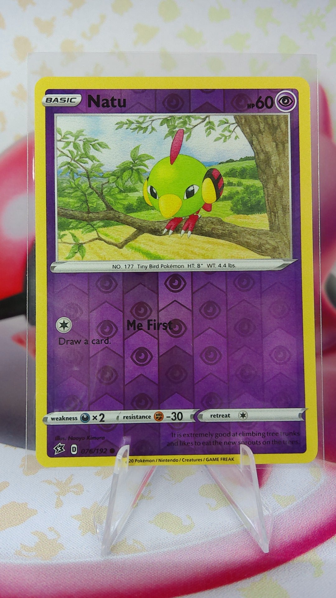 Natu 076/192 Rebel Clash Reverse Holo