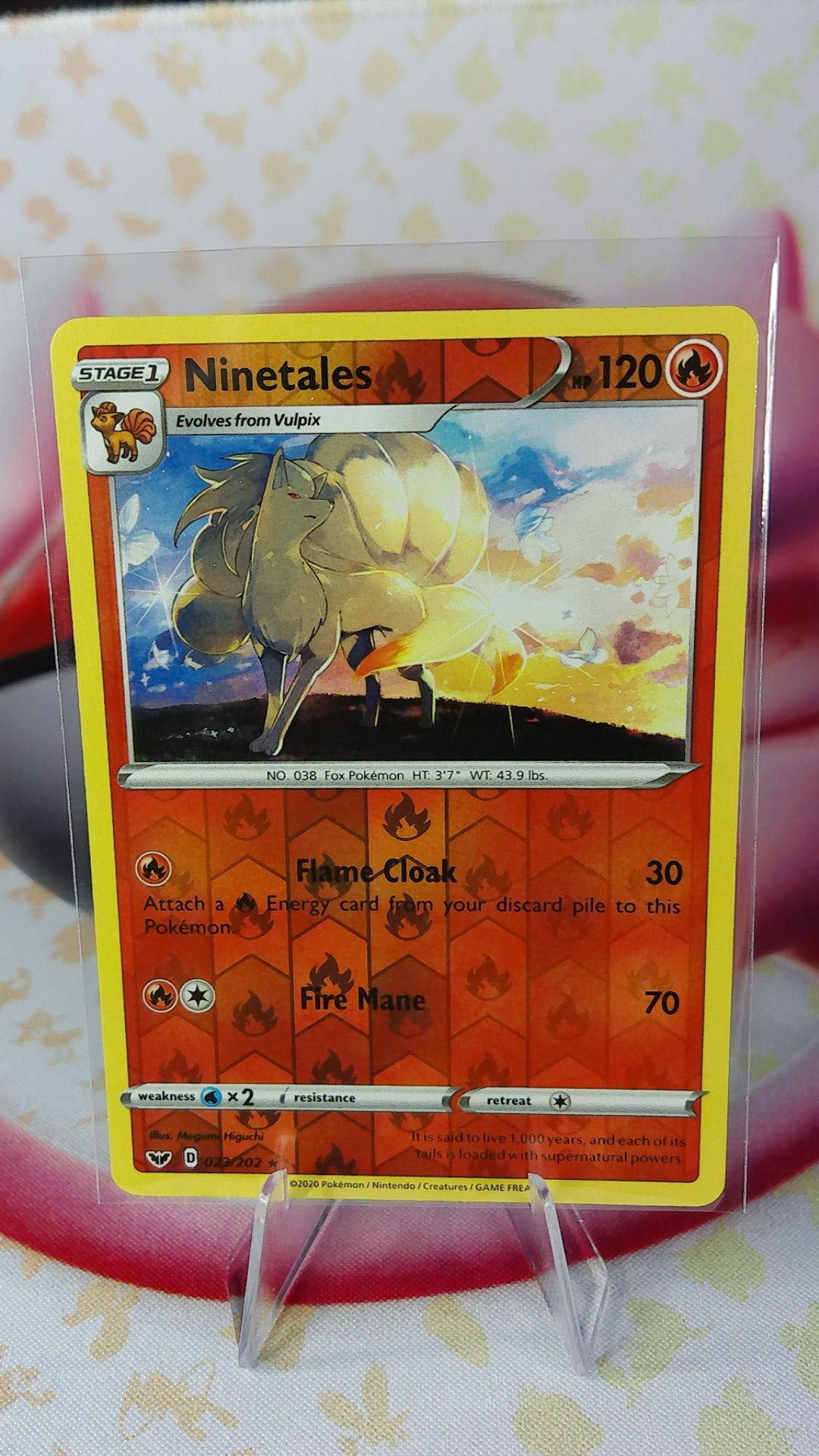 Ninetales 023/202 Sword Shield Reverse Holo