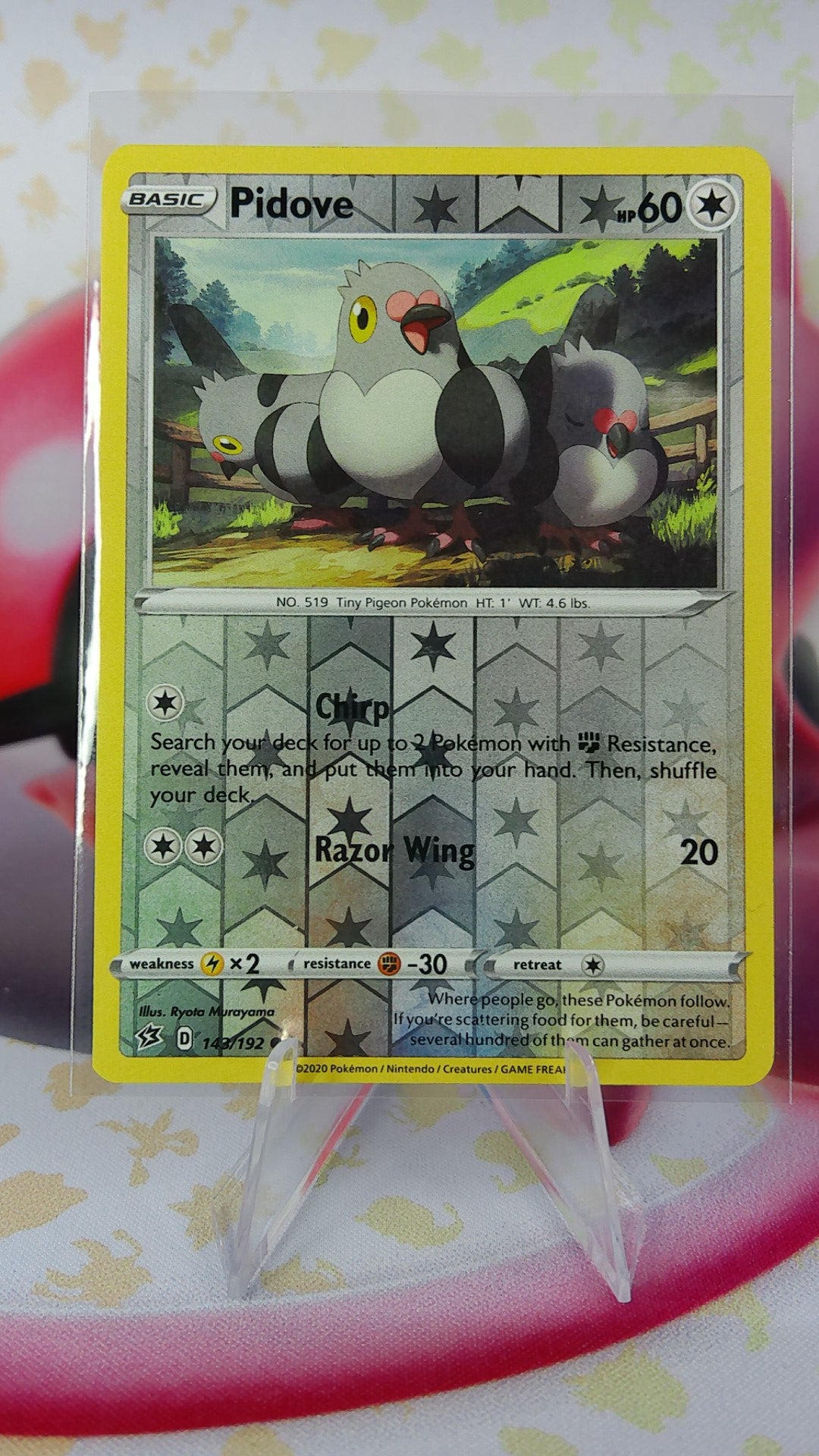 Pidove 143/192 Rebel Clash Reverse Holo