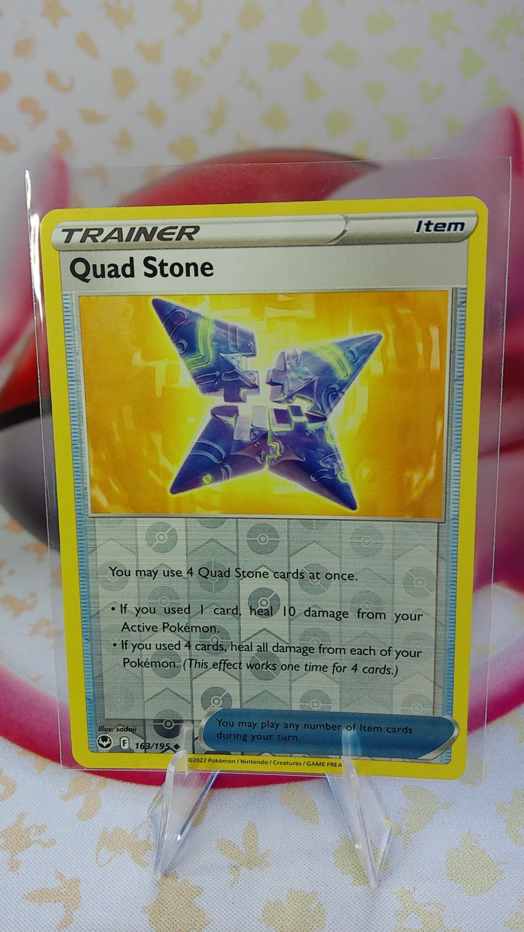 Quad Stone 163/195 Silver Tempest Reverse Holo