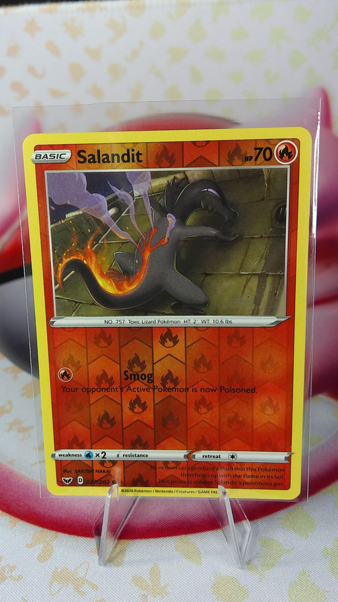 Salandit 027/202 Sword Shield Reverse Holo