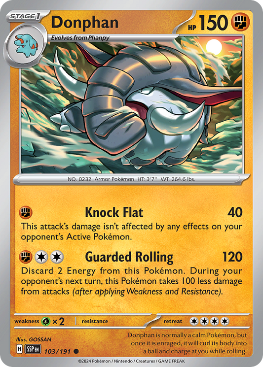 Donphan 103/191 Surging Sparks