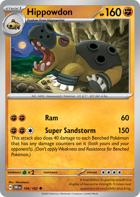 Hippowdon 106/182 Destined Rivals