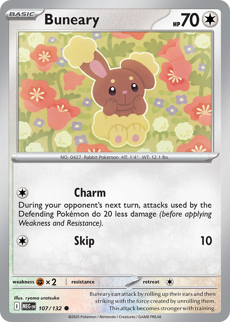 Buneary 107/132 Mega Evolution