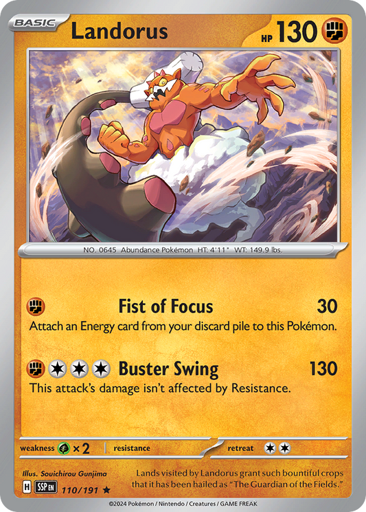 Landorus 110/191 Surging Sparks Holo