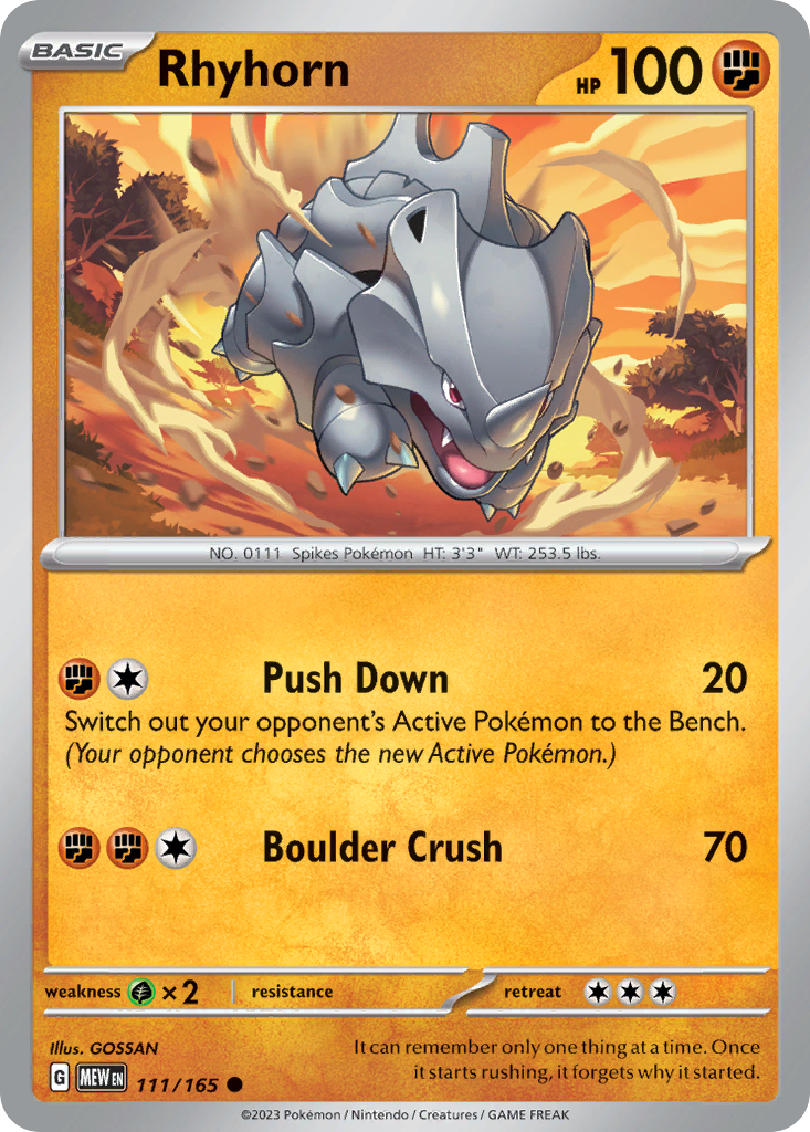 Rhyhorn 111/165 151