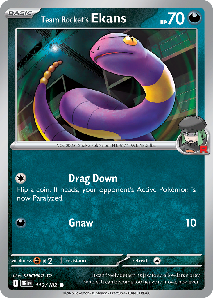 Team Rocket's Ekans 112/182 Destined Rivals