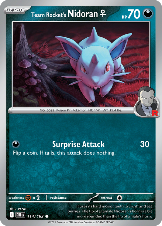 Team Rocket's Nidoran (f) 114/182 Destined Rivals