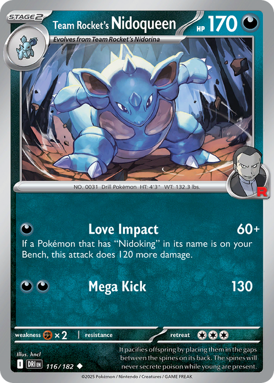 Team Rocket's Nidoqueen 116/182 Destined Rivals