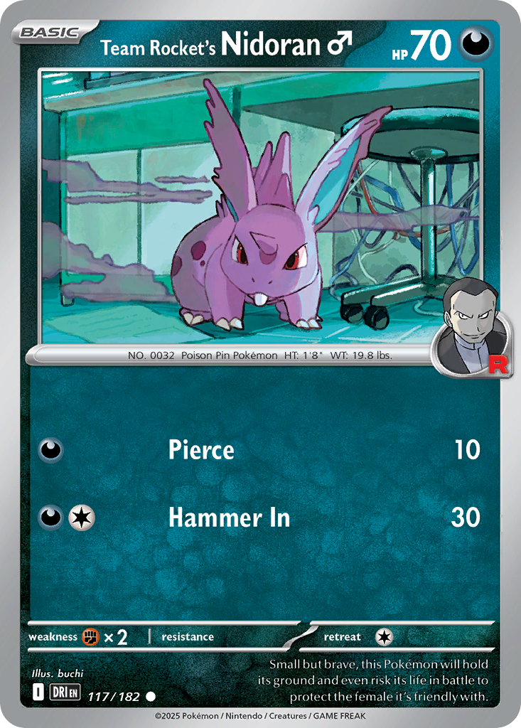 Team Rocket's Nidoran (m) 117/182 Destined Rivals