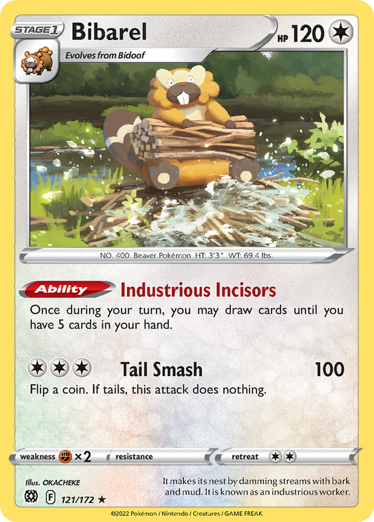 Bibarel 121/172 Brilliant Stars Holo