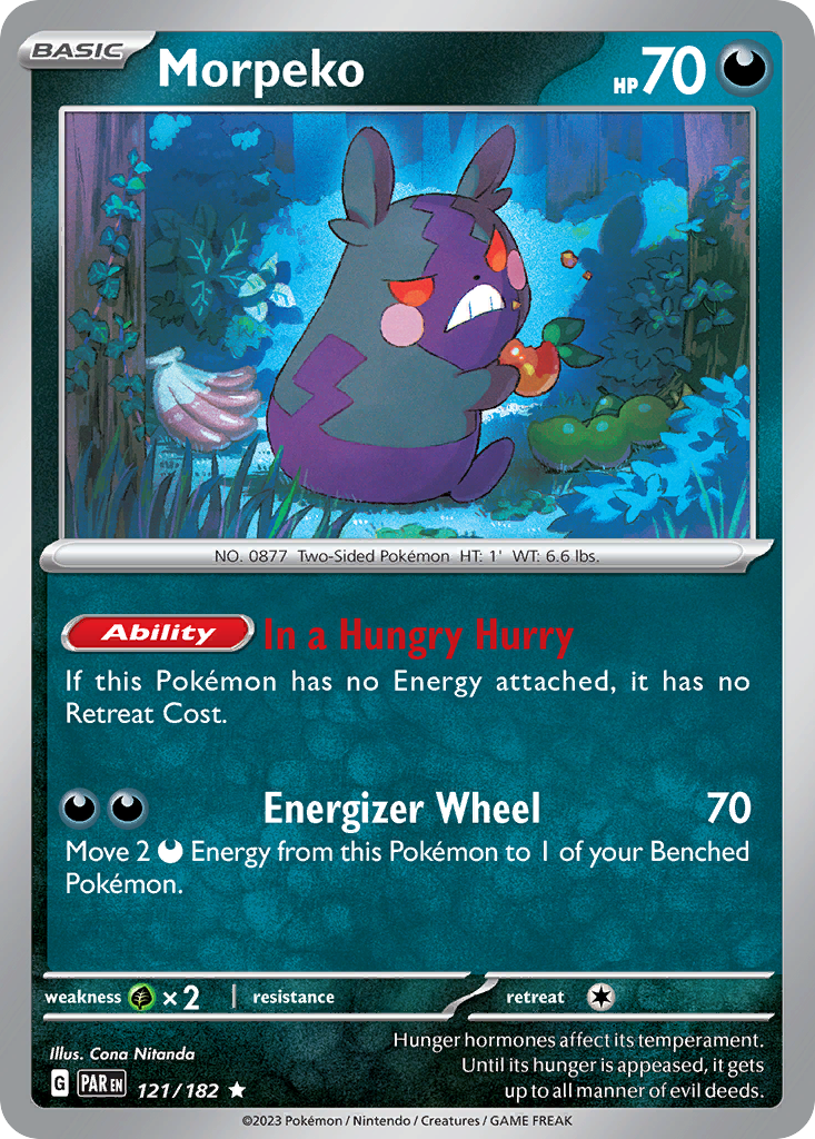 Morpeko 121/182 Paradox Rift Holo