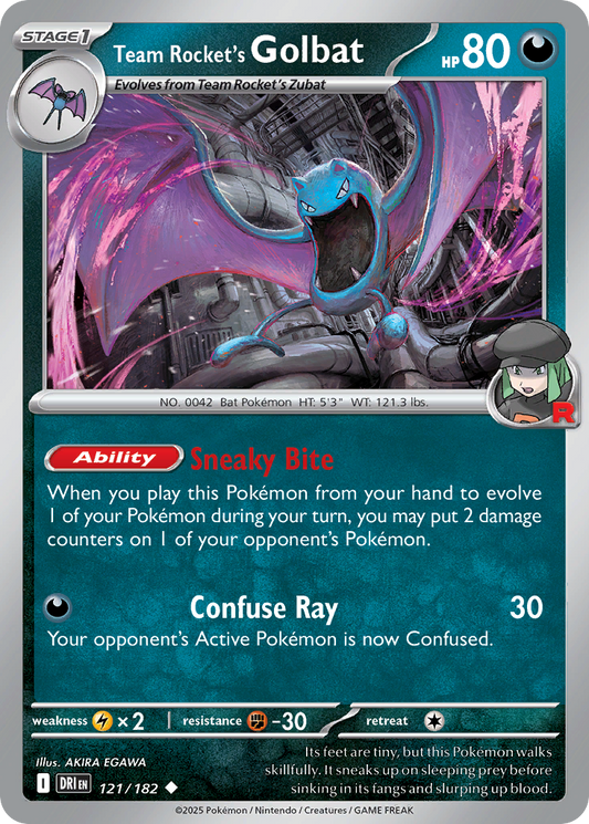 Team Rocket's Golbat 121/182 Destined Rivals