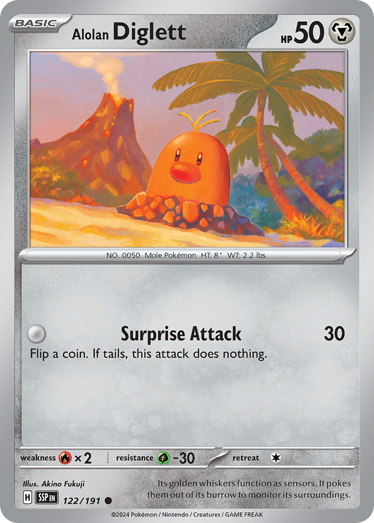 Alolan Diglett 122/191 Surging Sparks