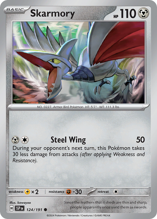 Skarmory 124/191 Surging Sparks