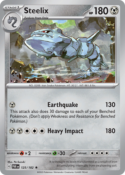 Steelix 125/182 Paradox Rift Holo