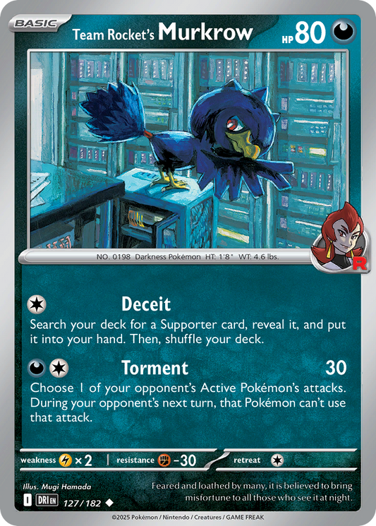 Team Rocket's Murkrow 127/182 Destined Rivals