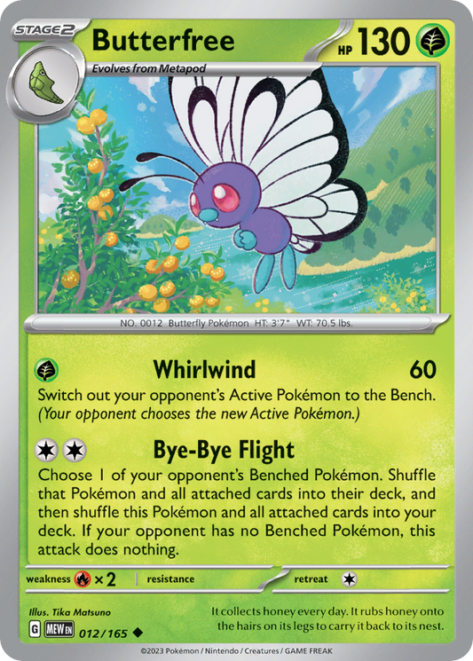 Butterfree 012/165 151