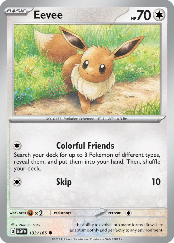 Eevee 133/165 151