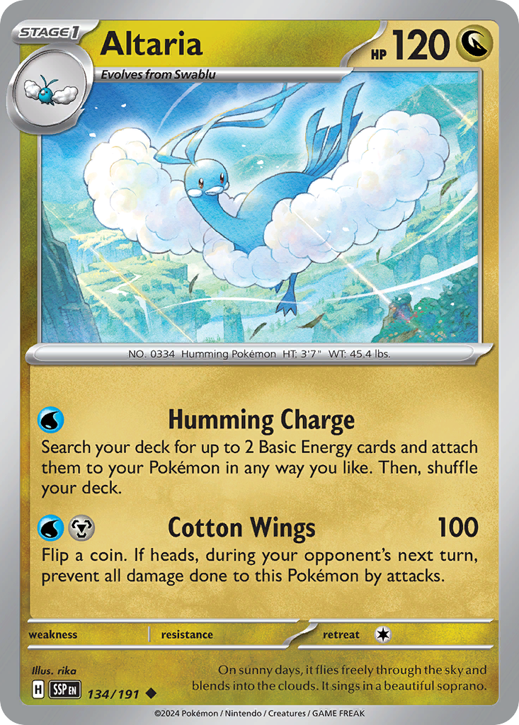 Altaria 134/191 Surging Sparks