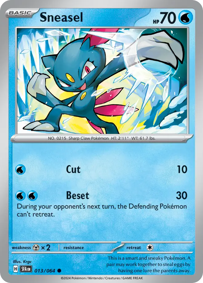 Sneasel 013/064 Shrouded Fable