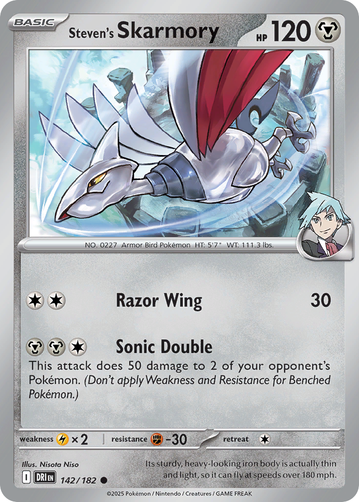 Steven's Skarmory 142/182 Destined Rivals