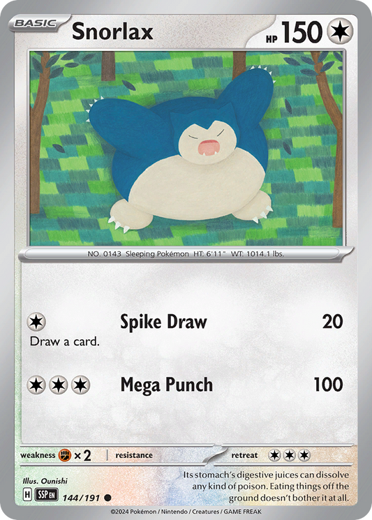 Snorlax 144/191 Surging Sparks