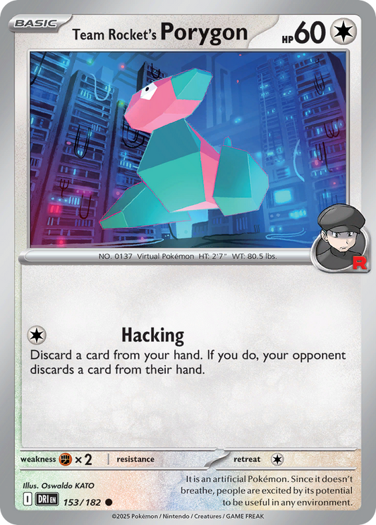 Team Rocket's Porygon 153/182 Destined Rivals