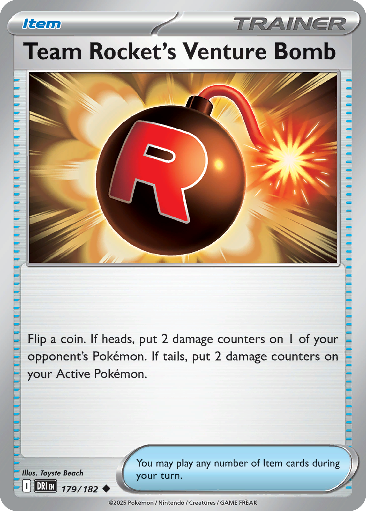 Team Rocket's Venture Bomb 179/182 Destined Rivals