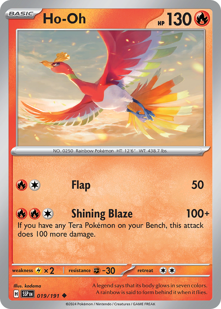 Ho-Oh 019/191 Surging Sparks