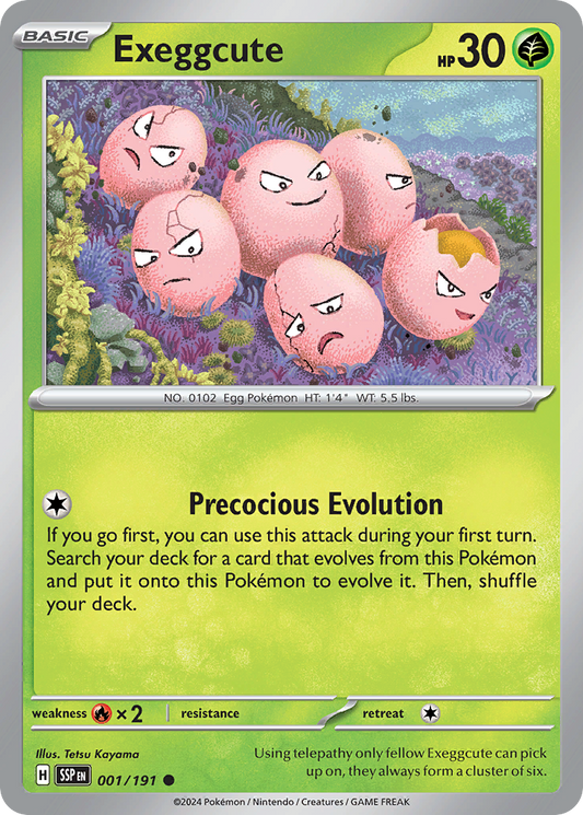 Exeggcute 001/191 Surging Sparks