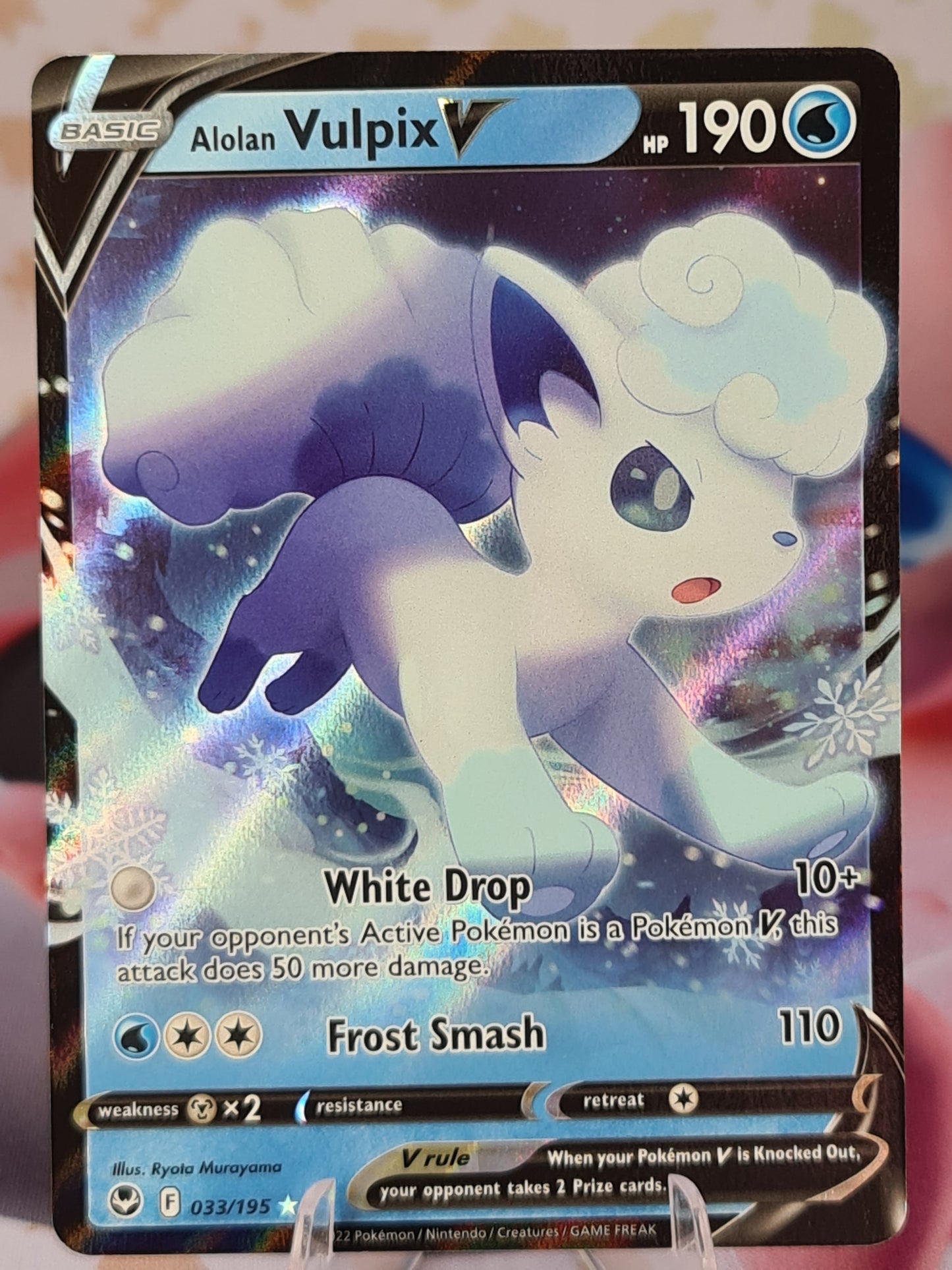 Alolan Vulpix V 033/195 Silver Tempest