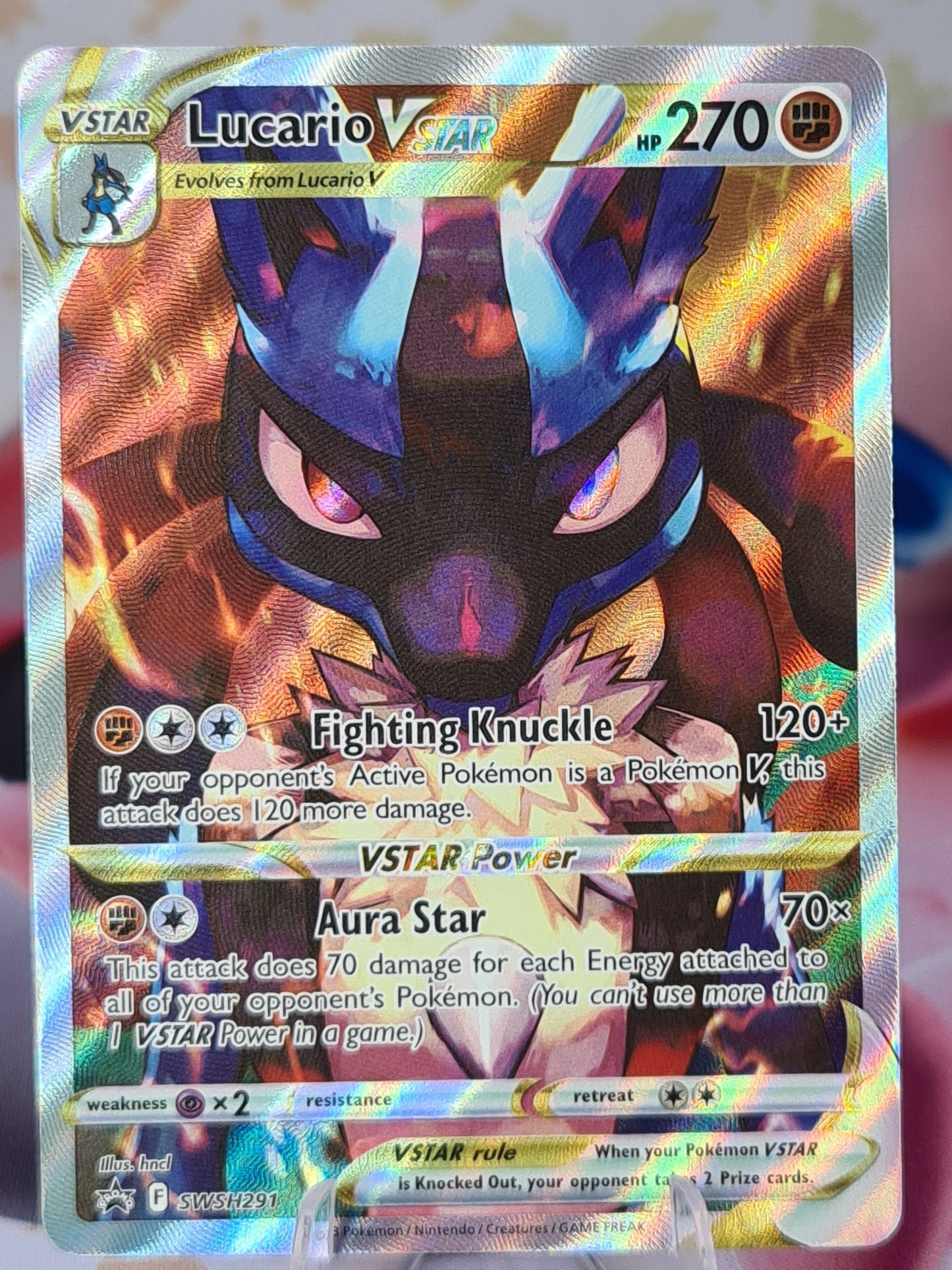 Lucario VSTAR SWSH291 Black Star Promo