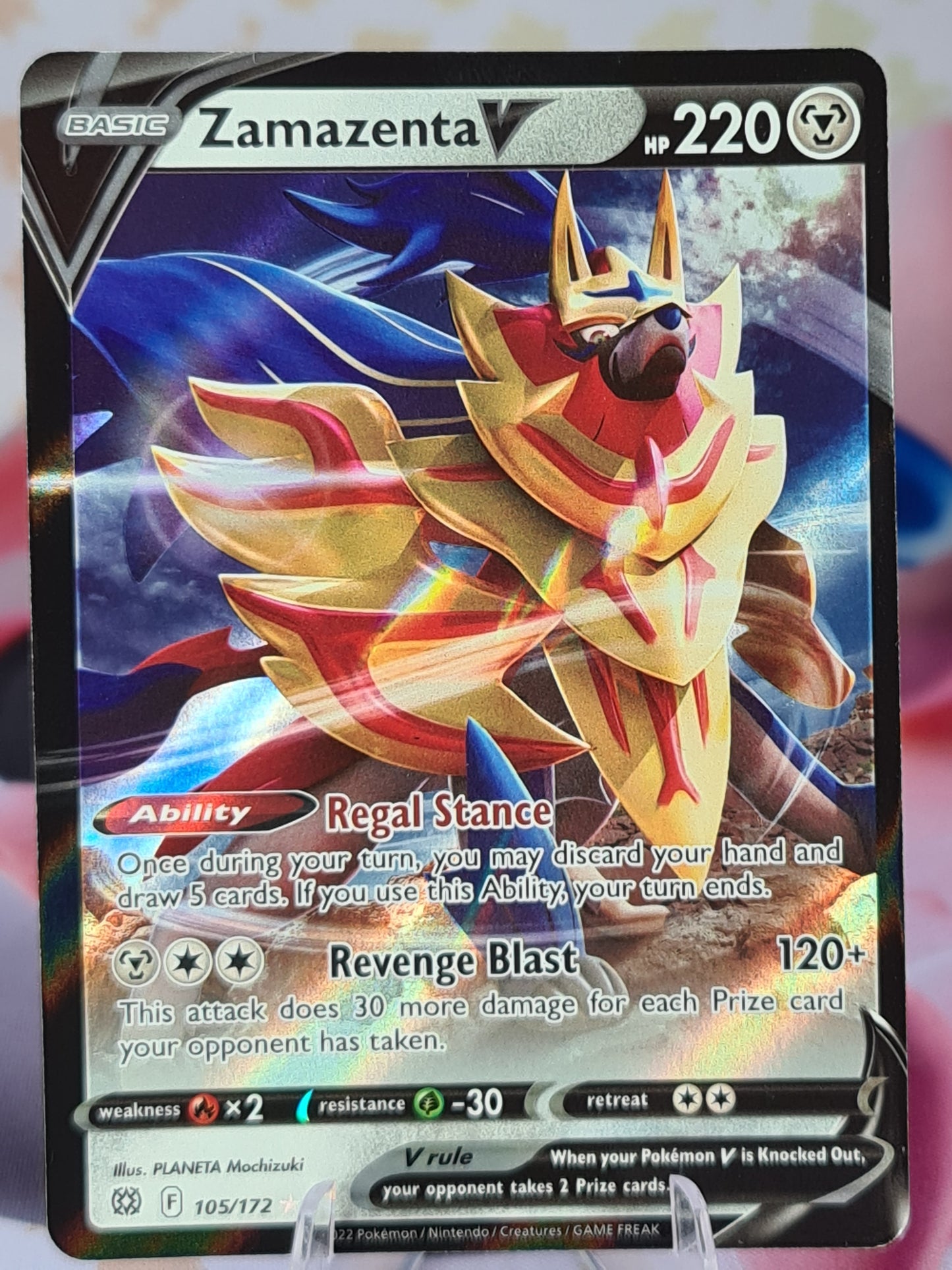 Zamazenta V 105/172 Brilliant Stars