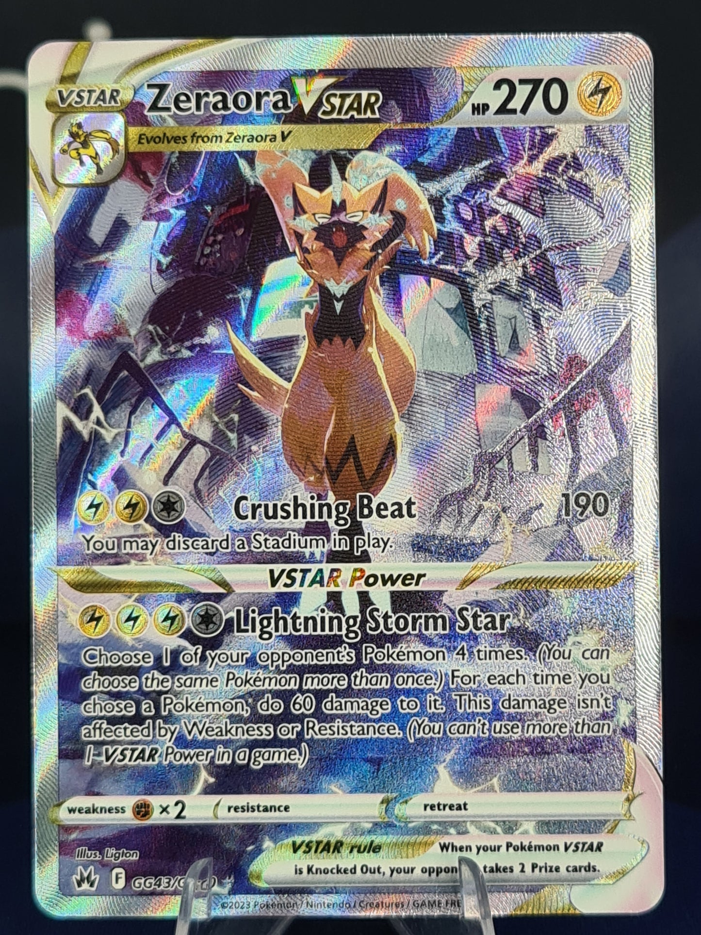 Zeraora VSTAR GG43/GG70 Crown Zenith