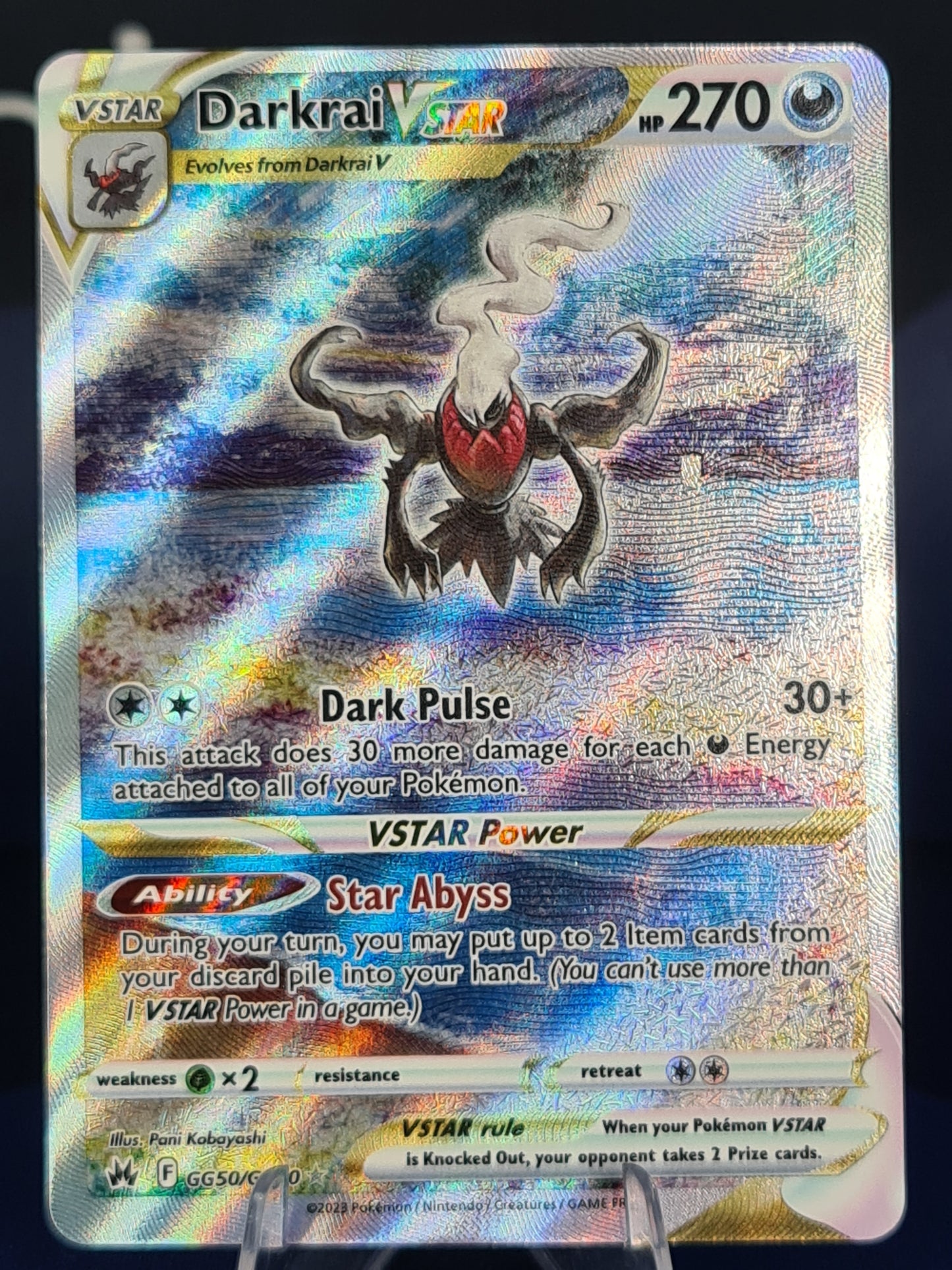 Darkrai VSTAR GG50/GG70 Crown Zenith