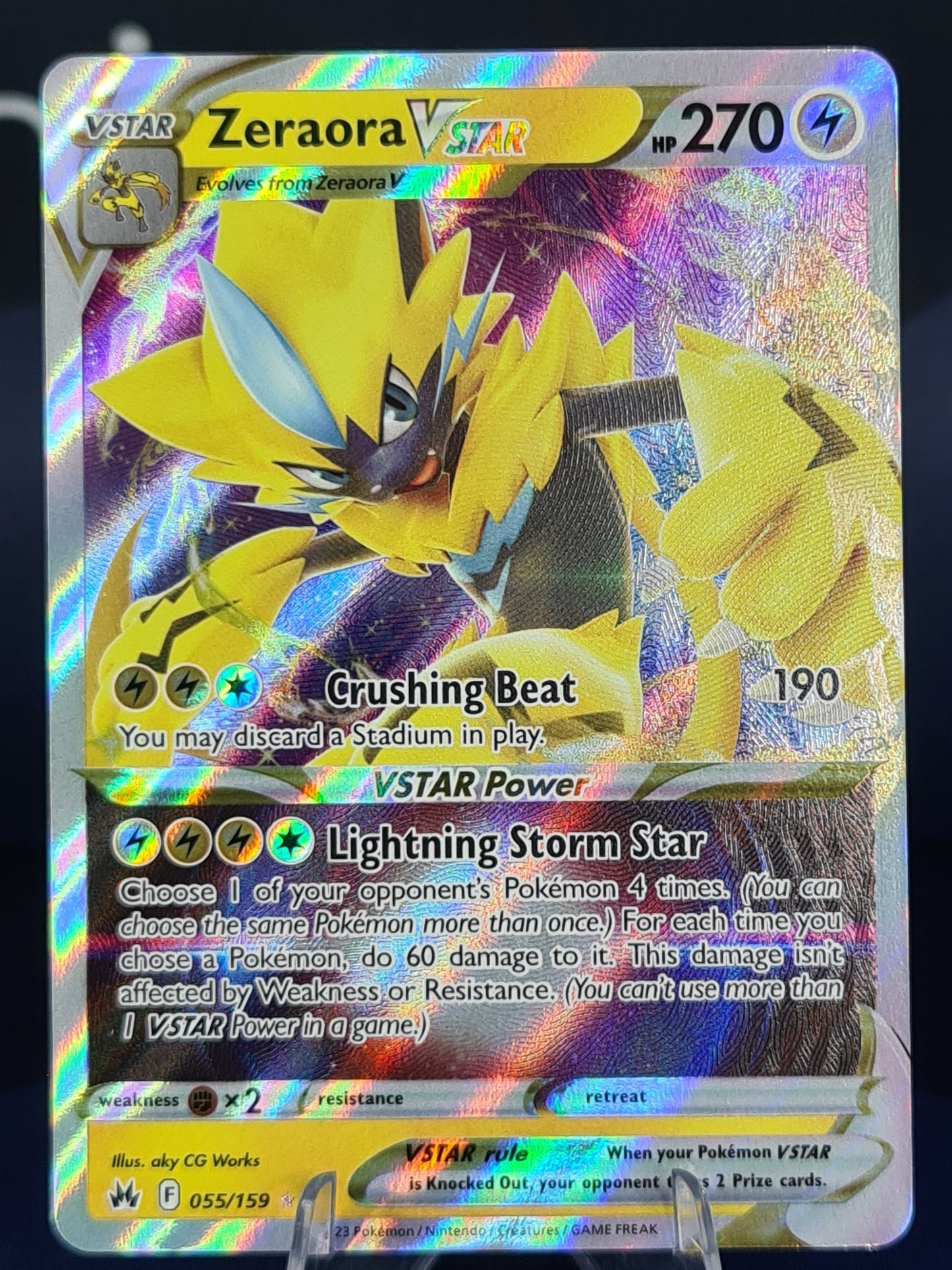 Zeraora VSTAR 055/159 Crown Zenith