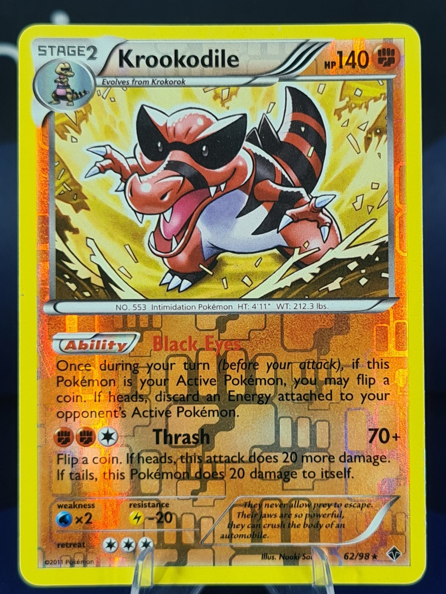 Krookodile 62/98 Emerging Powers Reverse Holo