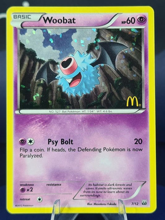 Woobat 7/12 McDonald's 2012 Holo