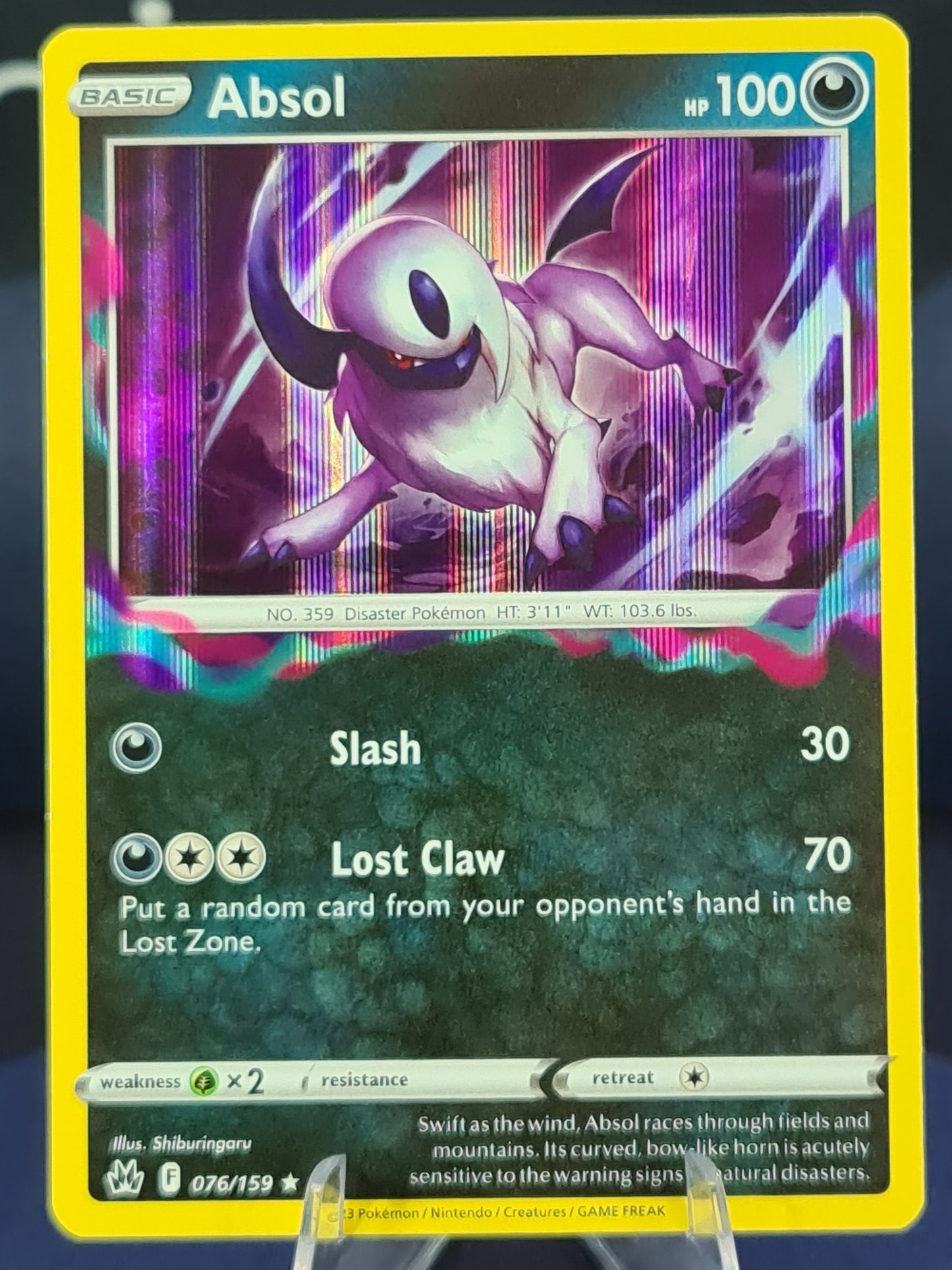 Absol 076/159 Crown Zenith Holo