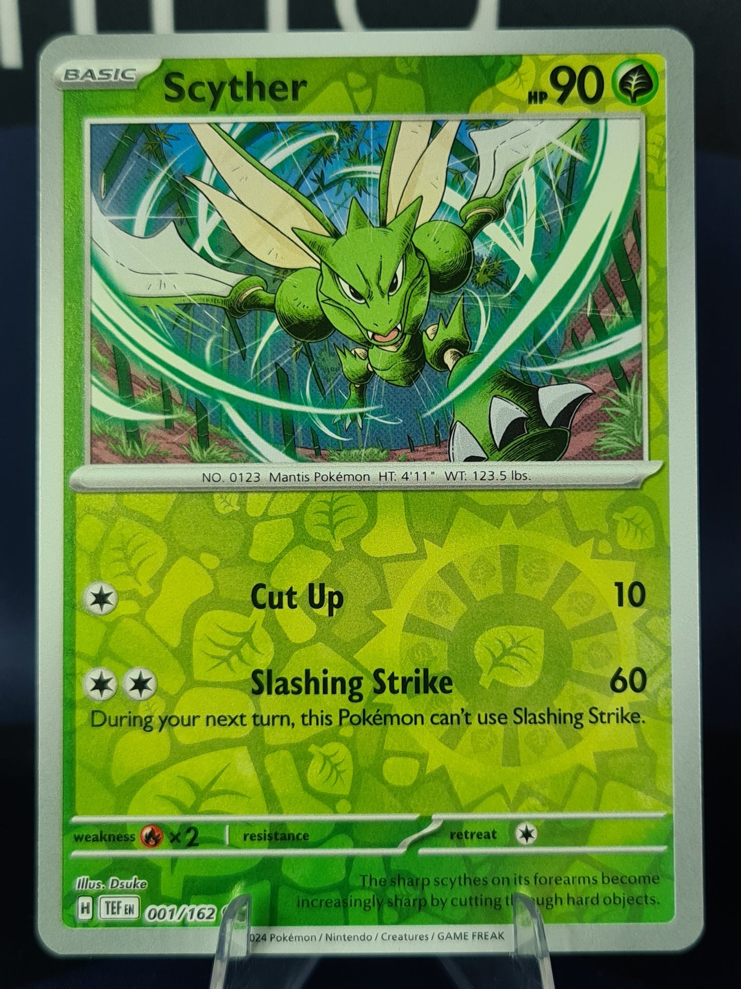 Scyther 001/162 Temporal Forces Reverse Holo