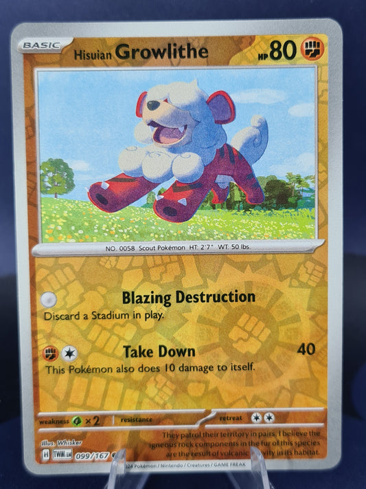 Hisuian Growlithe 099/167 Twilight Masquerade RH